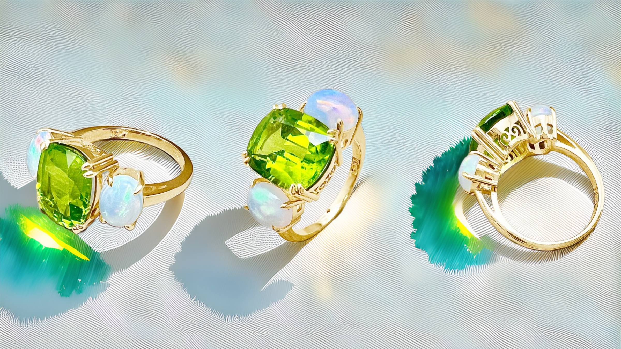 Peridot Opal Ring | Unique Rings Blog Post Image For Peridot Opal Ring